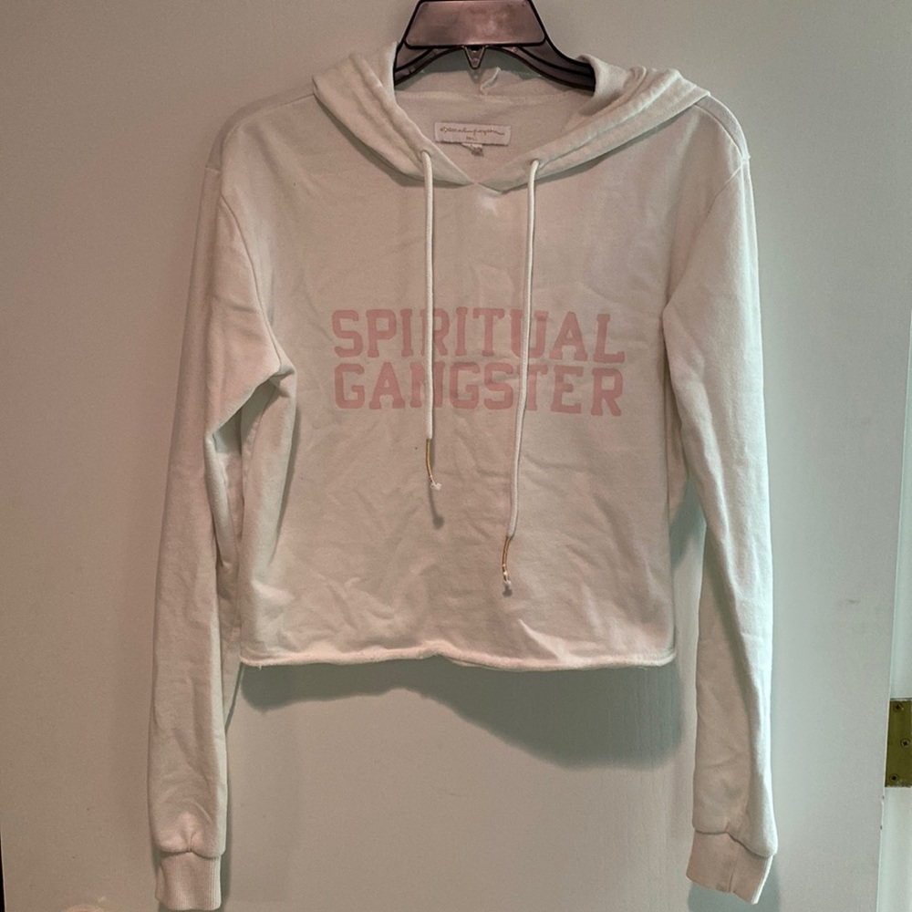 Spiritual Gangster crop hoodie
